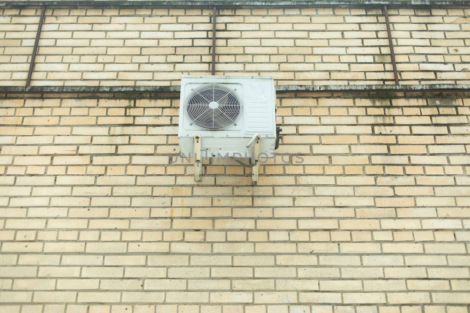 Air conditioning on wall. Air cooling system. by OlegKopyov