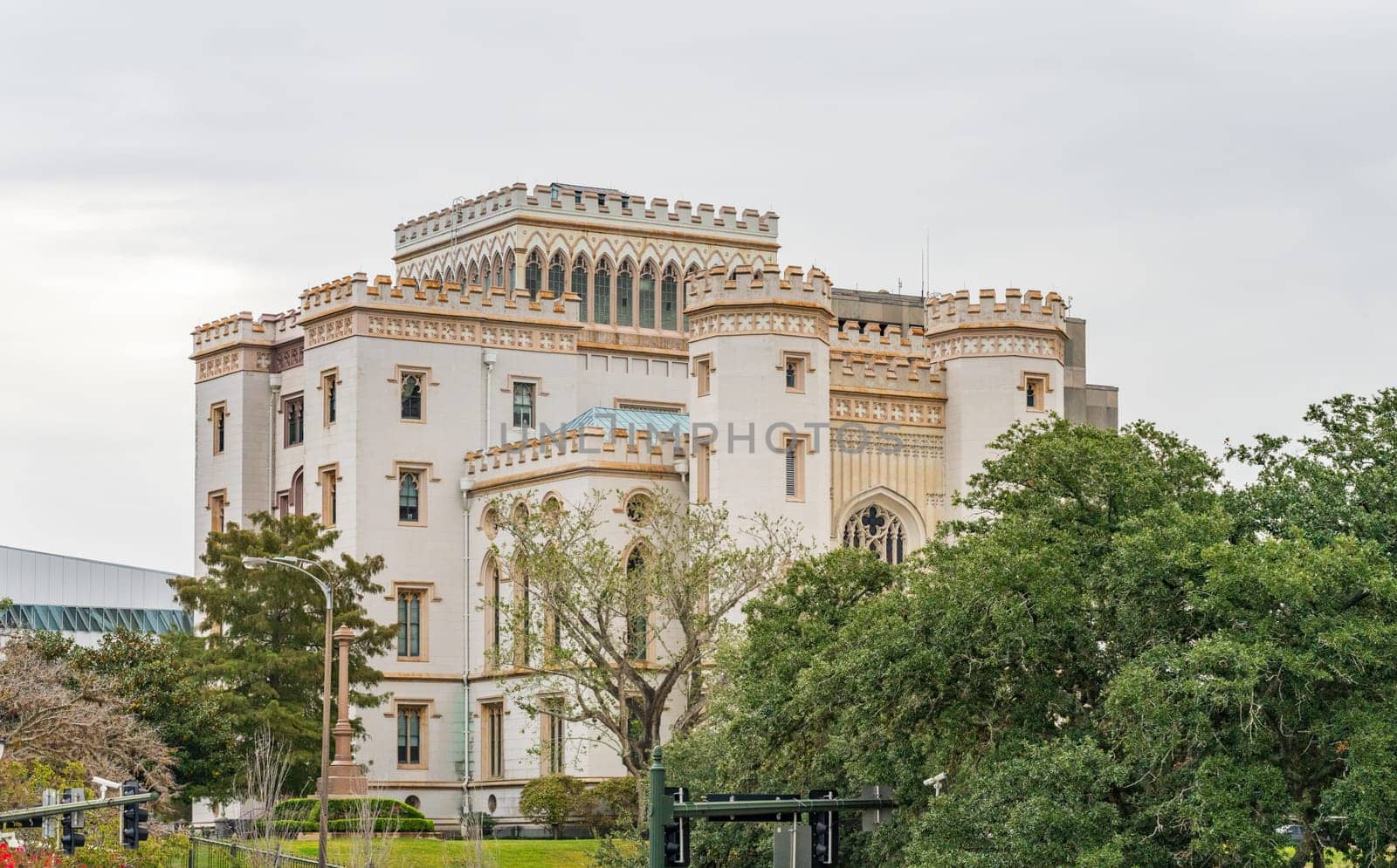 Castle of Baton Rouge or old capitol building in Louisiana by steheap