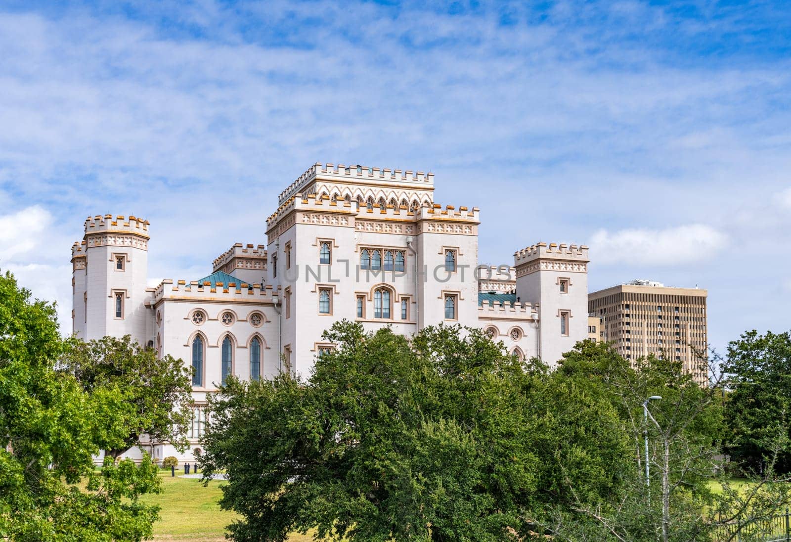 Castle of Baton Rouge or old capitol building in Louisiana by steheap