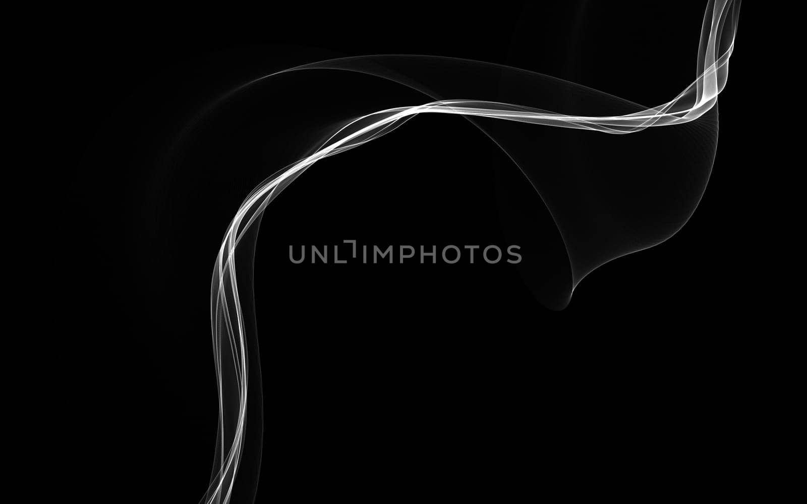 Dark abstract background with a glowing abstract waves by teerawit