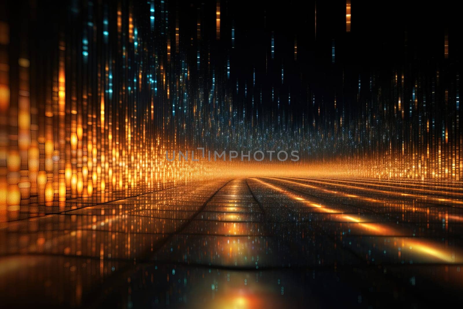 Artificial Intelligence digital binary code abstract background technology futuristic,generative ai. by Manastrong