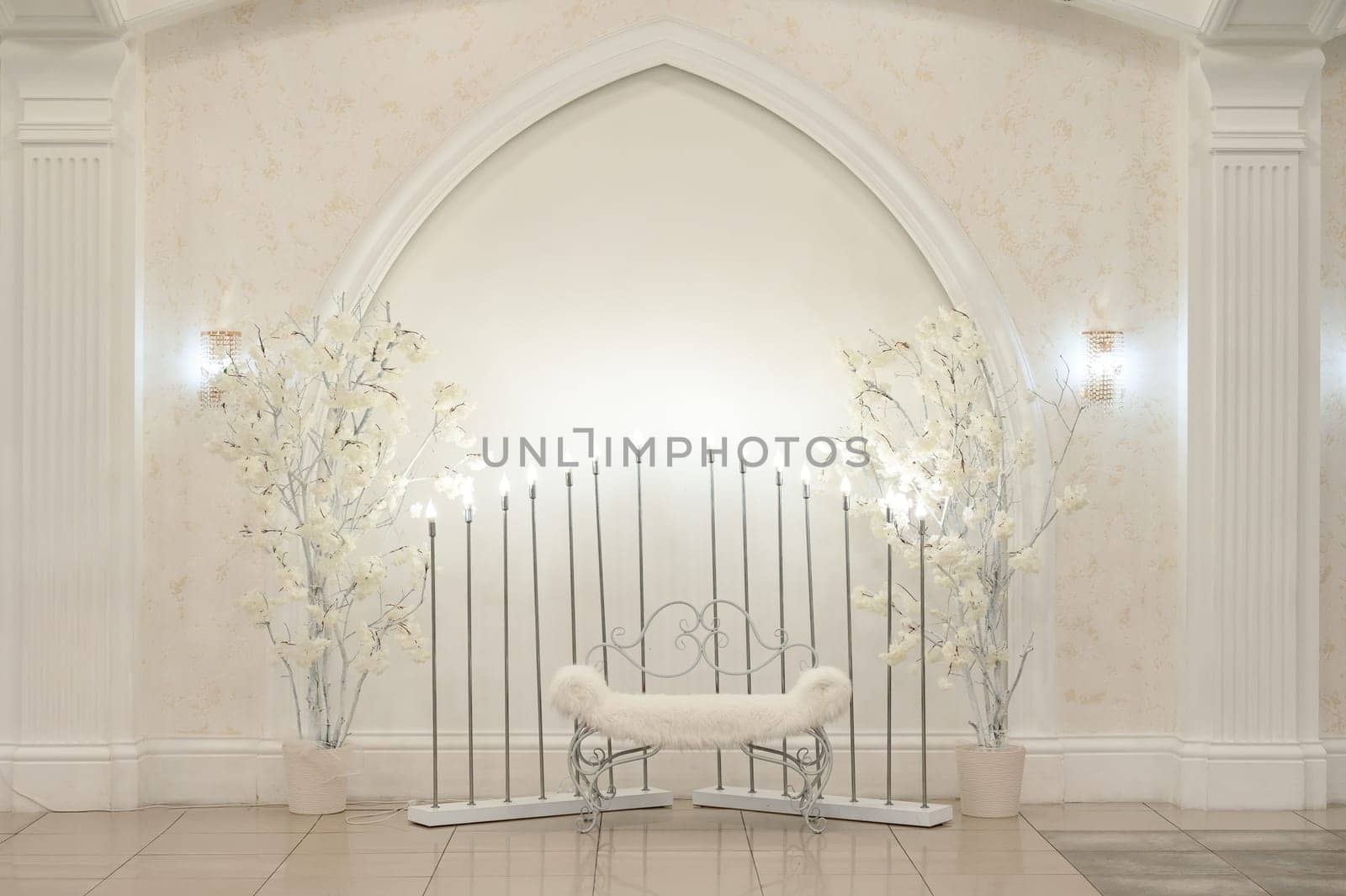 Gentle pastel photo zone for celebrating solemn events. by Niko_Cingaryuk