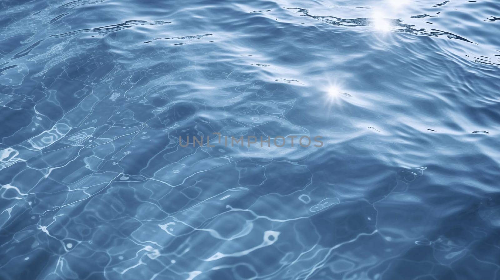 Water texture with reflections of light. Monochrome texture. High quality photo