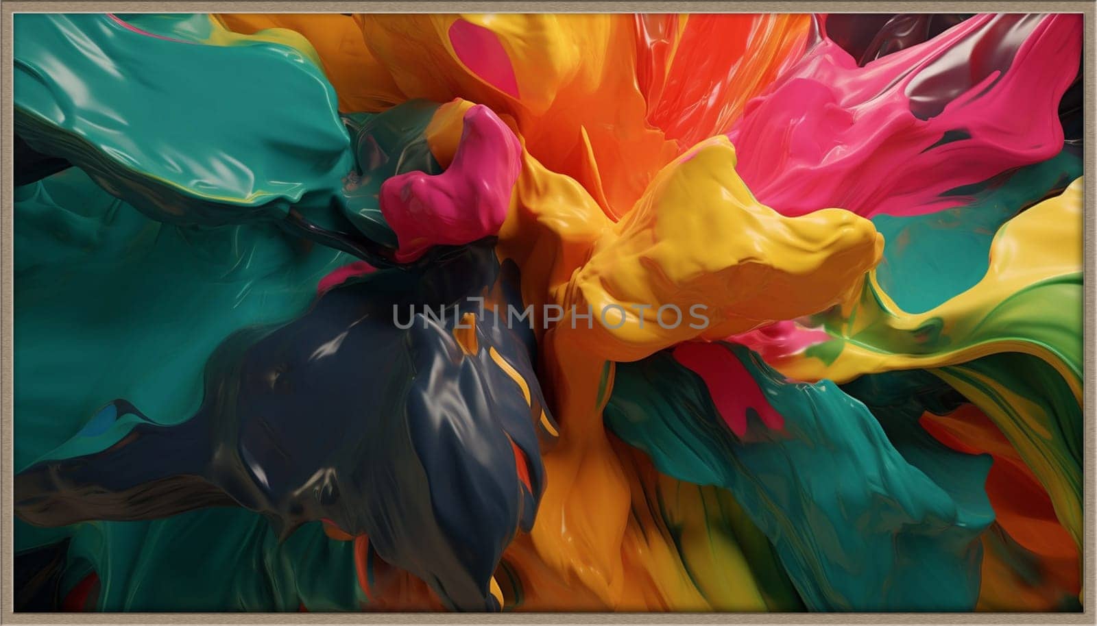 abstract art color palette 3D high resolution . selective focus . arts Generative AI,