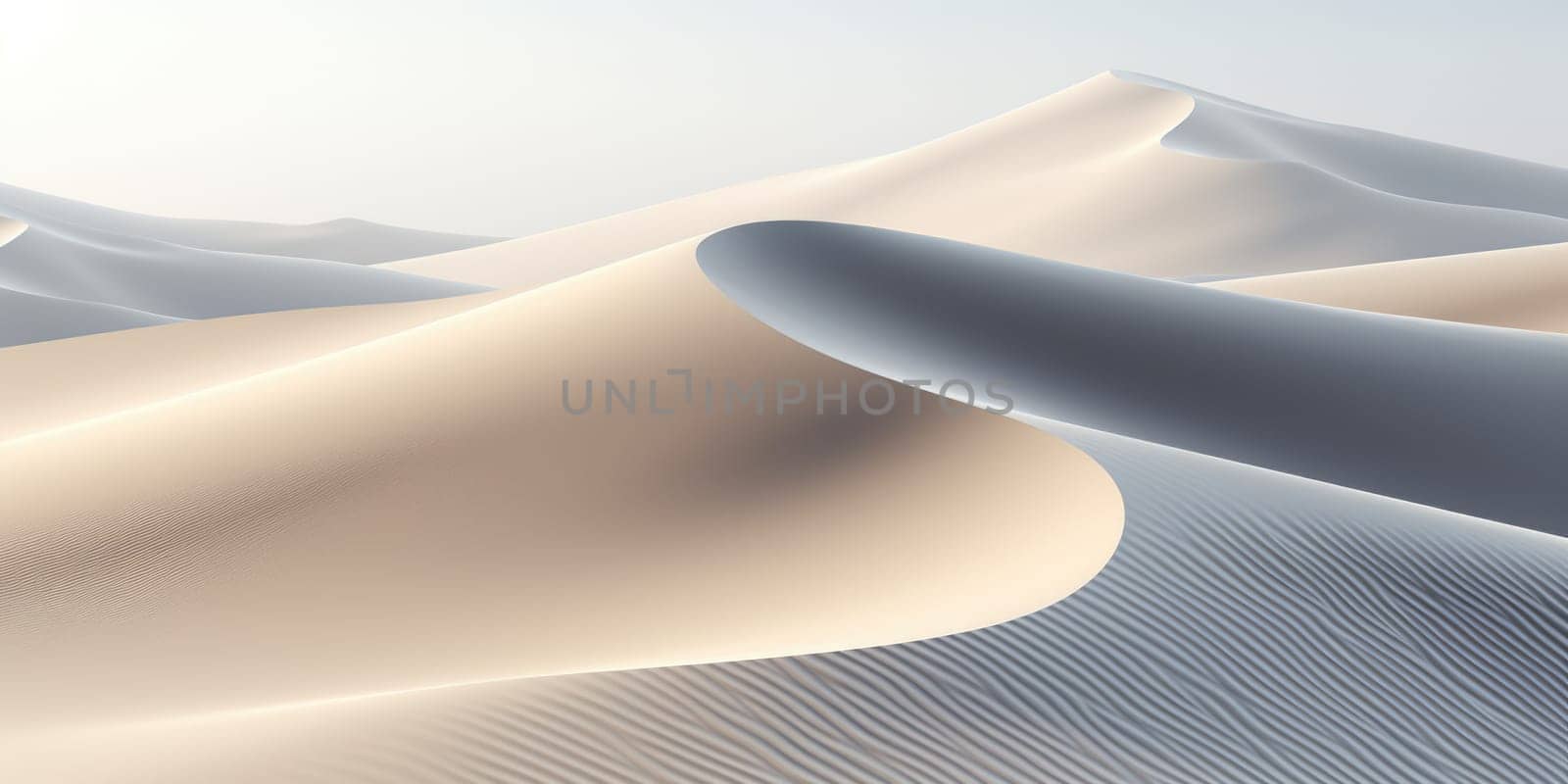 abstract landscape with desert dunes. ai generated by Desperada