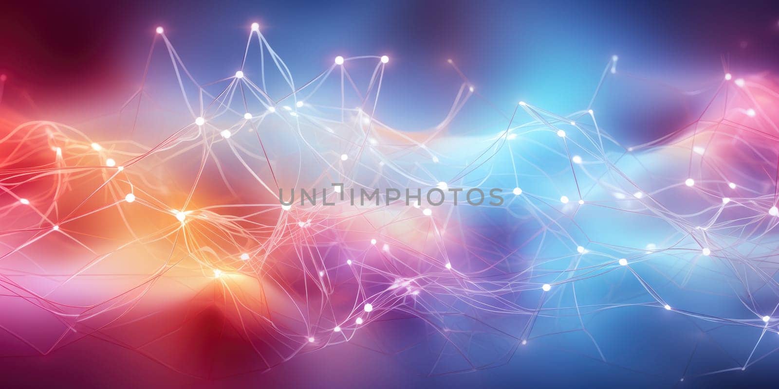 Network and data net system abstract background. Structure and connection. abstract neural background. ai generated