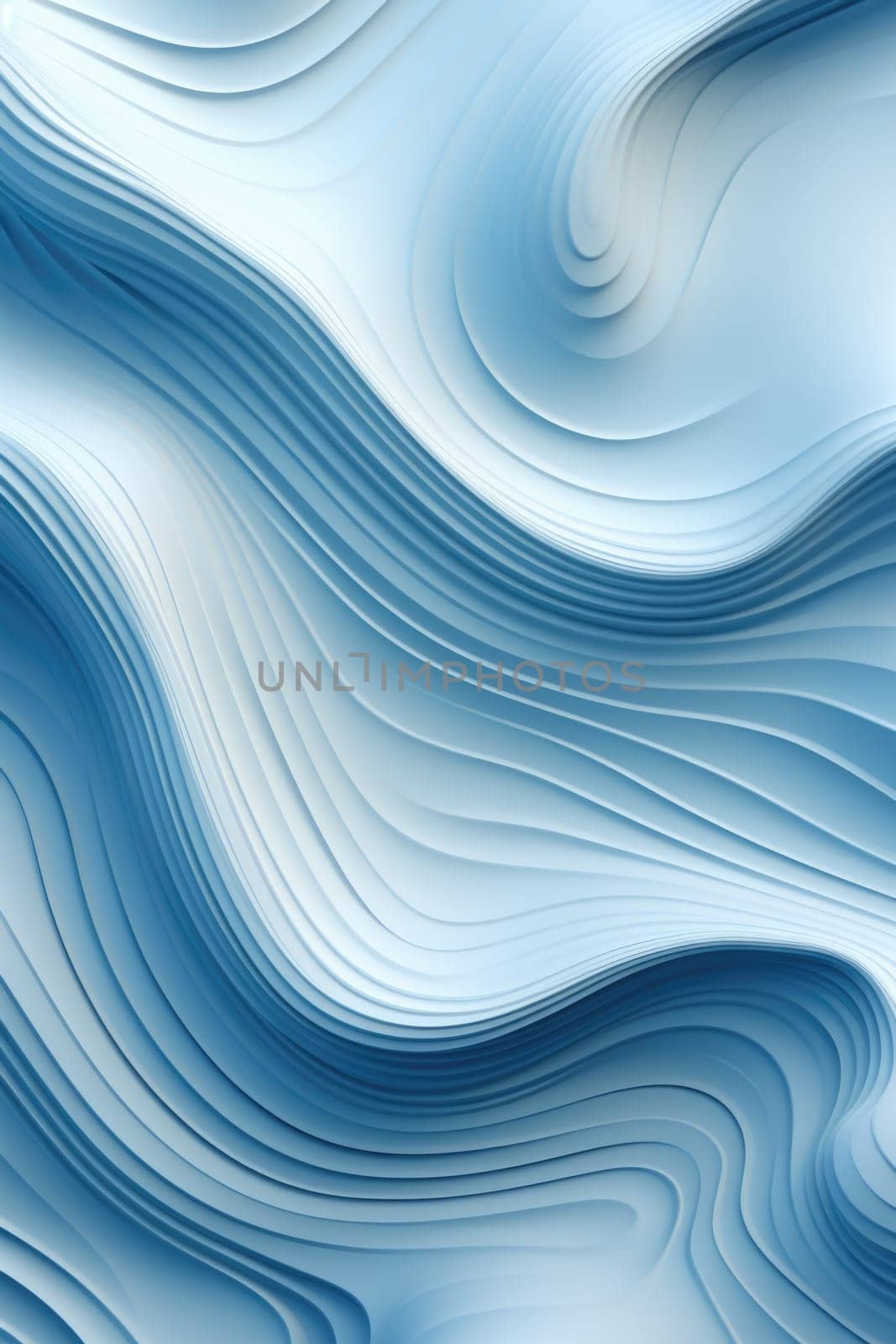 Abstract light blue waves texture , photo realistic. ai generated