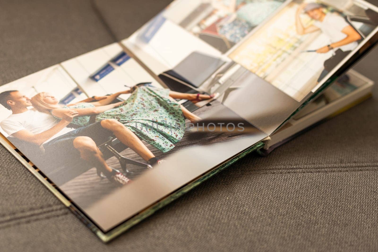 Two of the photo album is decorated in a beautiful photobook. Presented on a white background. High quality photo