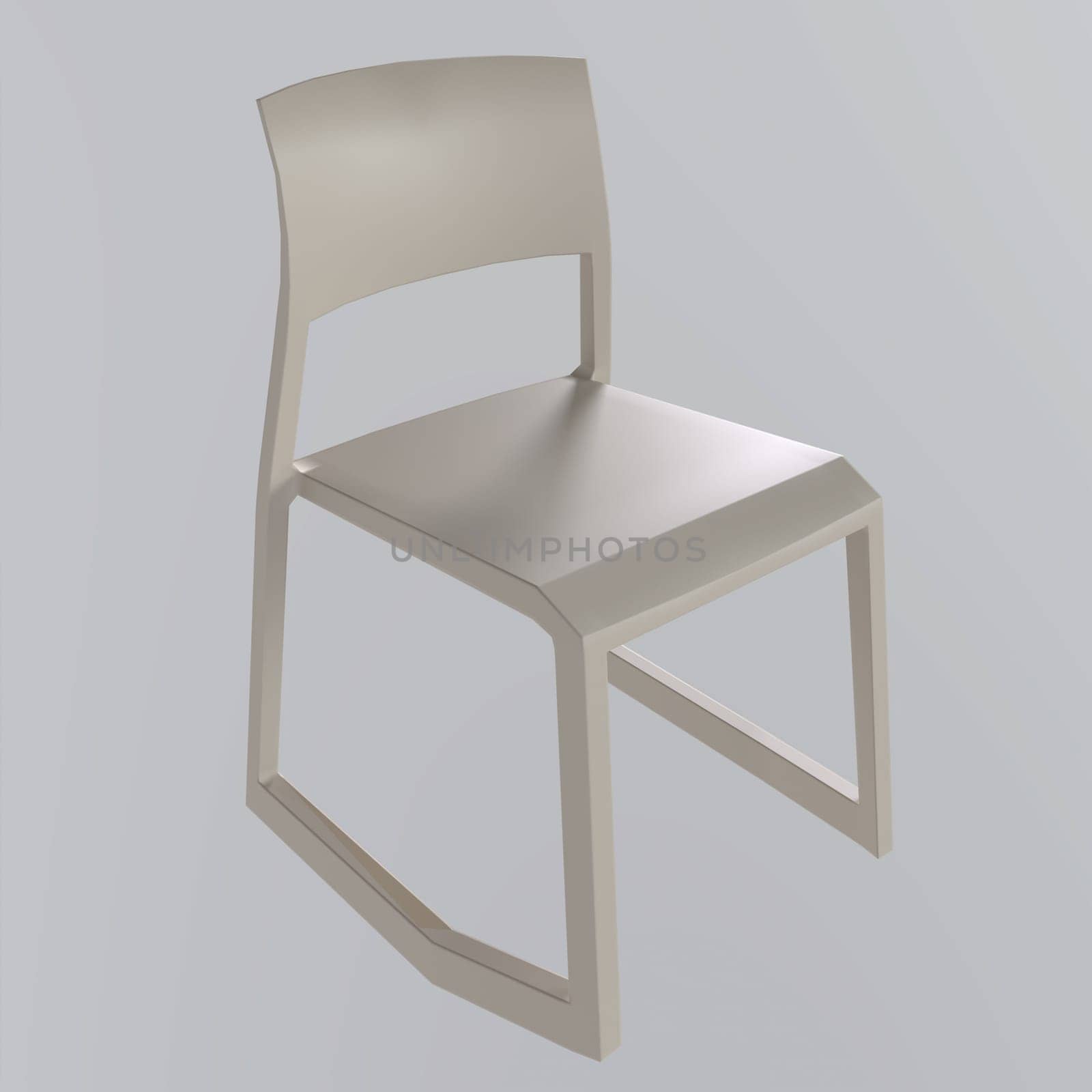 Chair isolated on white background. High quality 3d illustration