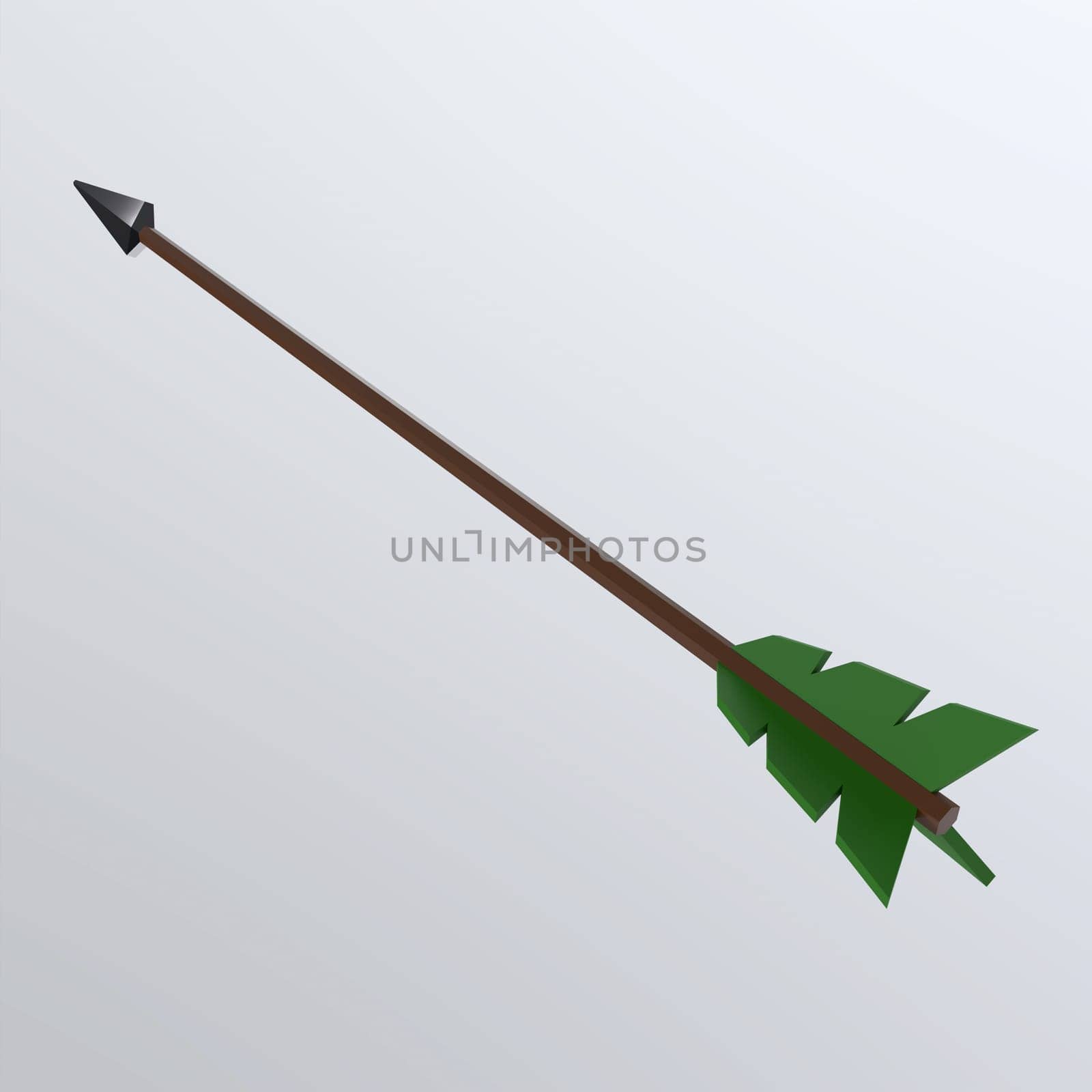 Arrow isolated on white background. High quality 3d illustration