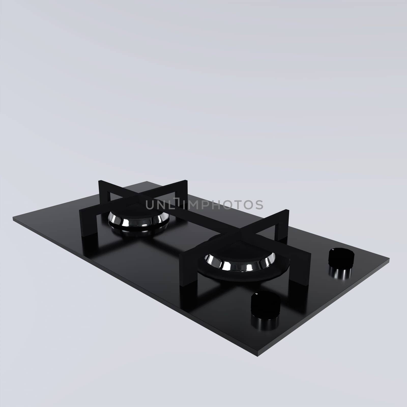 Stove isolated on white background. High quality 3d illustration
