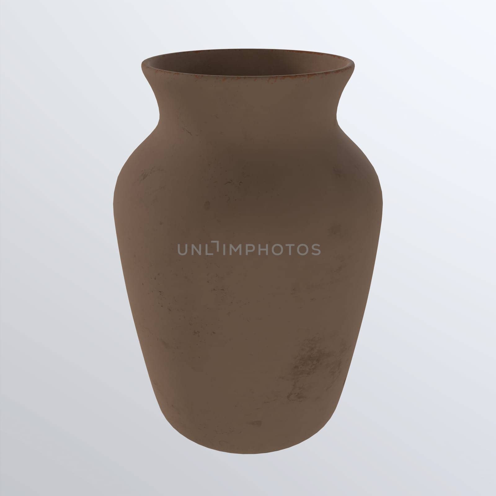 Vase isolated on white background. High quality 3d illustration
