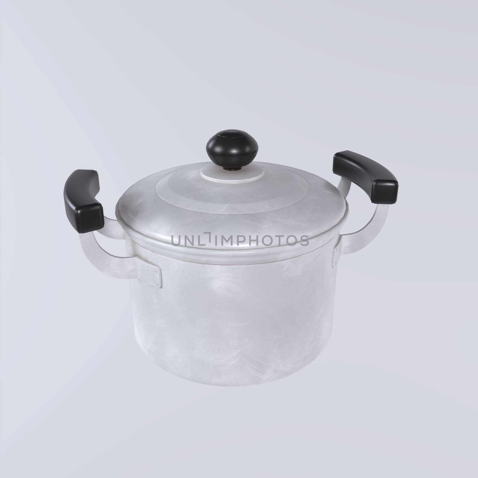 Pot isolated on white background. High quality 3d illustration