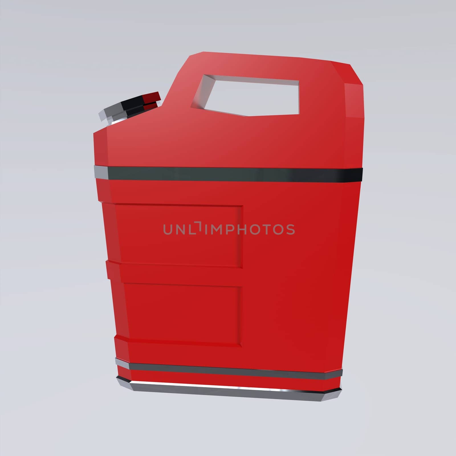Gas Can isolated on white background. High quality 3d illustration