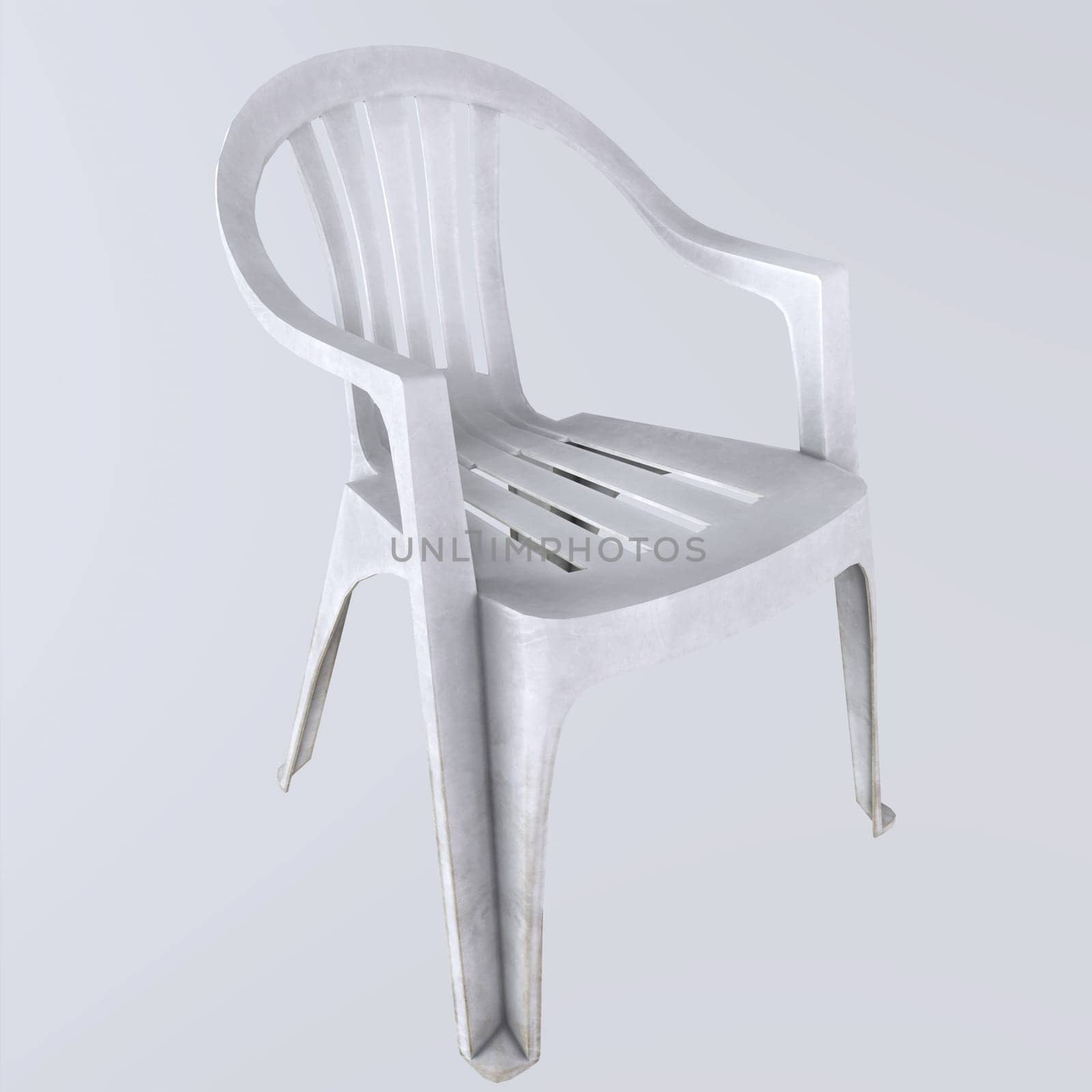 Chair isolated on white background. High quality 3d illustration