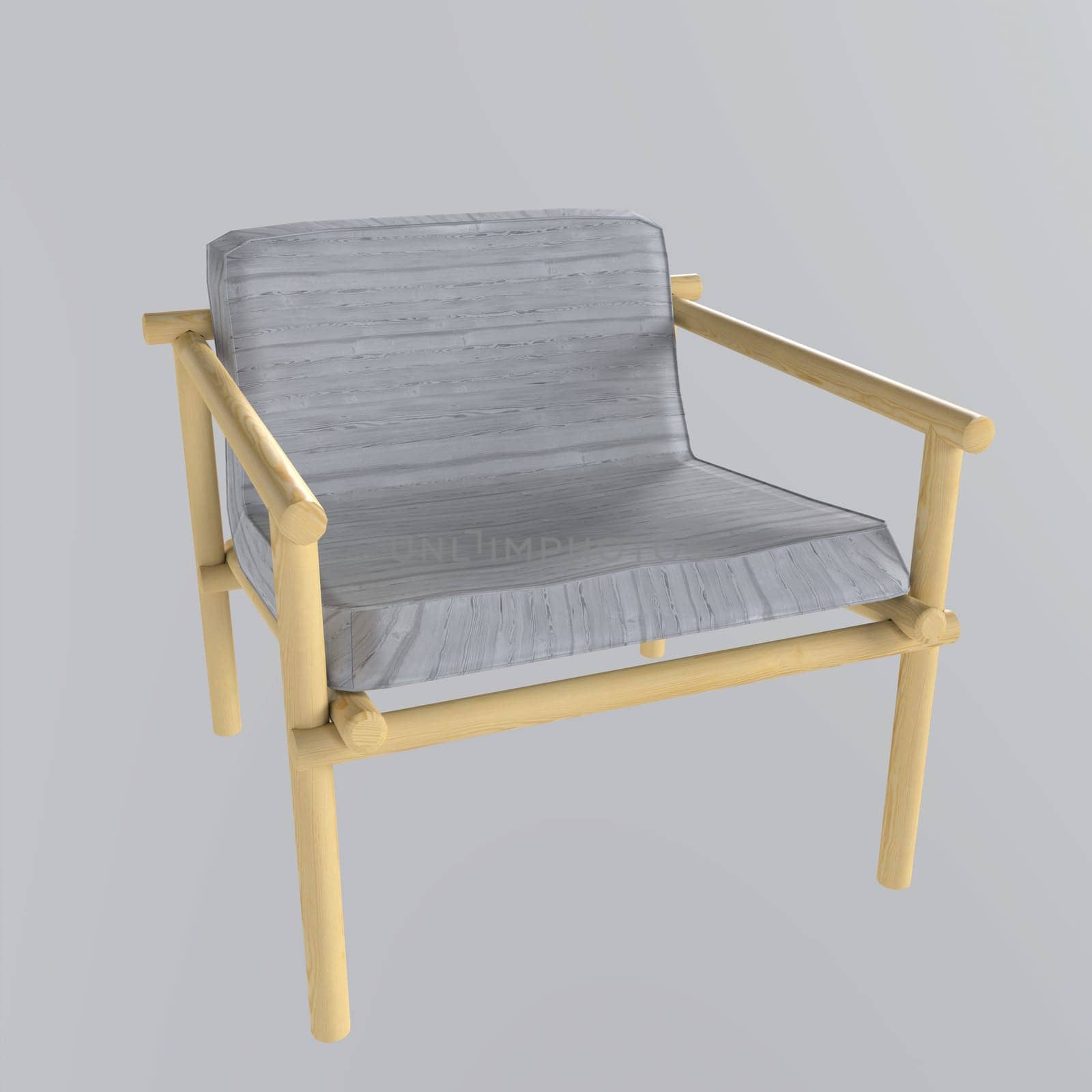 Chair isolated on white background. High quality 3d illustration