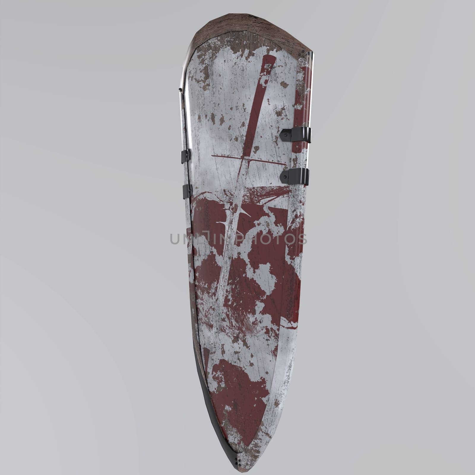 Shield isolated on white background. High quality 3d illustration