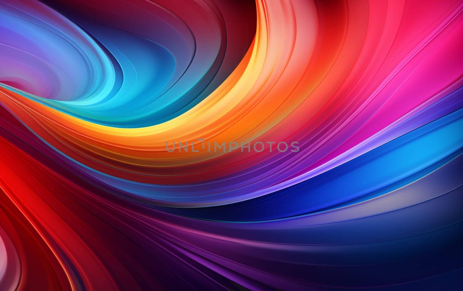 Fractal Wave series. Interplay of fractal sine waves and color on the subject of design, mathematics and modern technologies. High quality photo