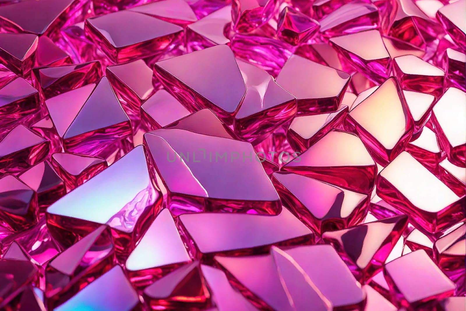 Broken pink glass pieces beautiful texture. Complicated family life