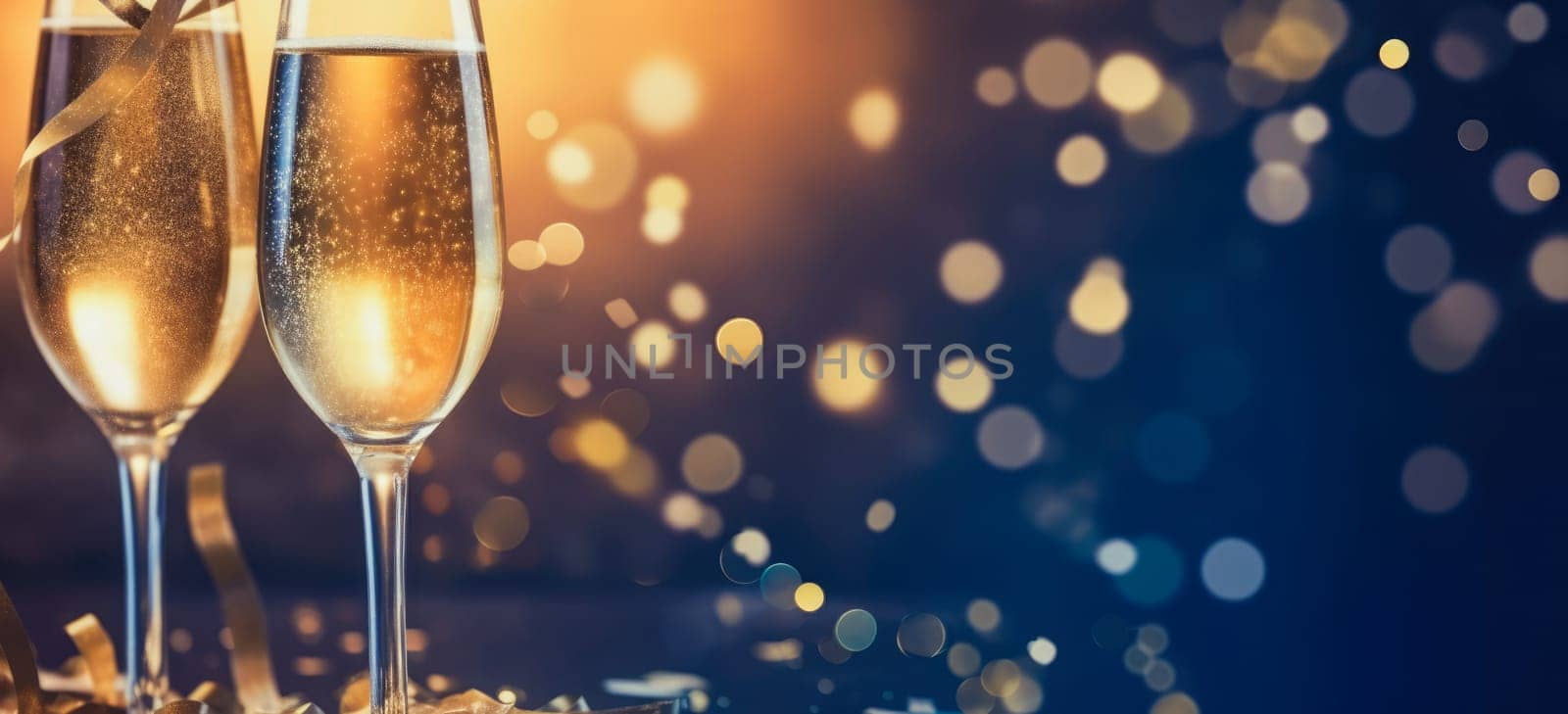 New Year and champagne background comeliness by biancoblue