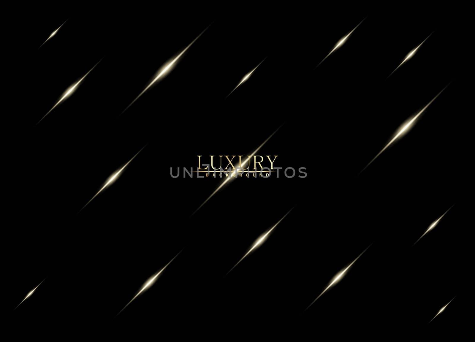 Stylish golden light effect. Abstract laser beams of light. Rays of light. Golden glitters background