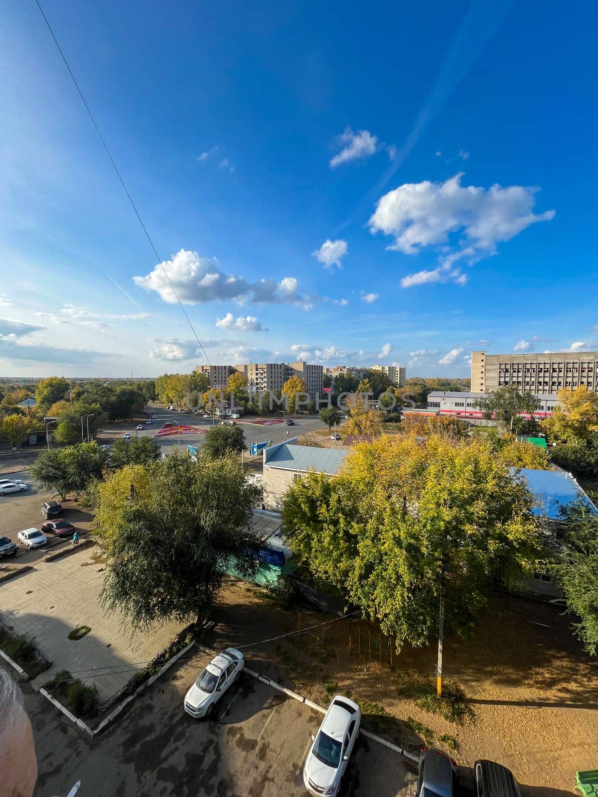 View from the window of the eighth floor on a summer day by Pukhovskiy