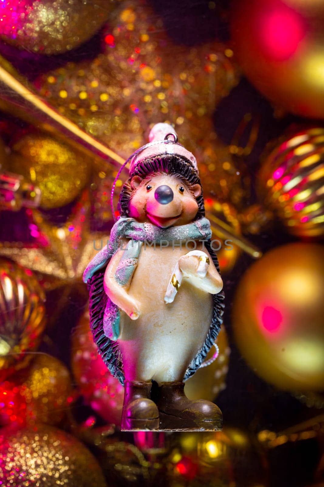 hedgehog toy new year for the Christmas tree by Pukhovskiy