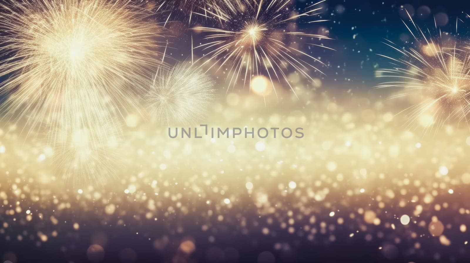 Abstract colored firework background new year celebration 2024 comeliness