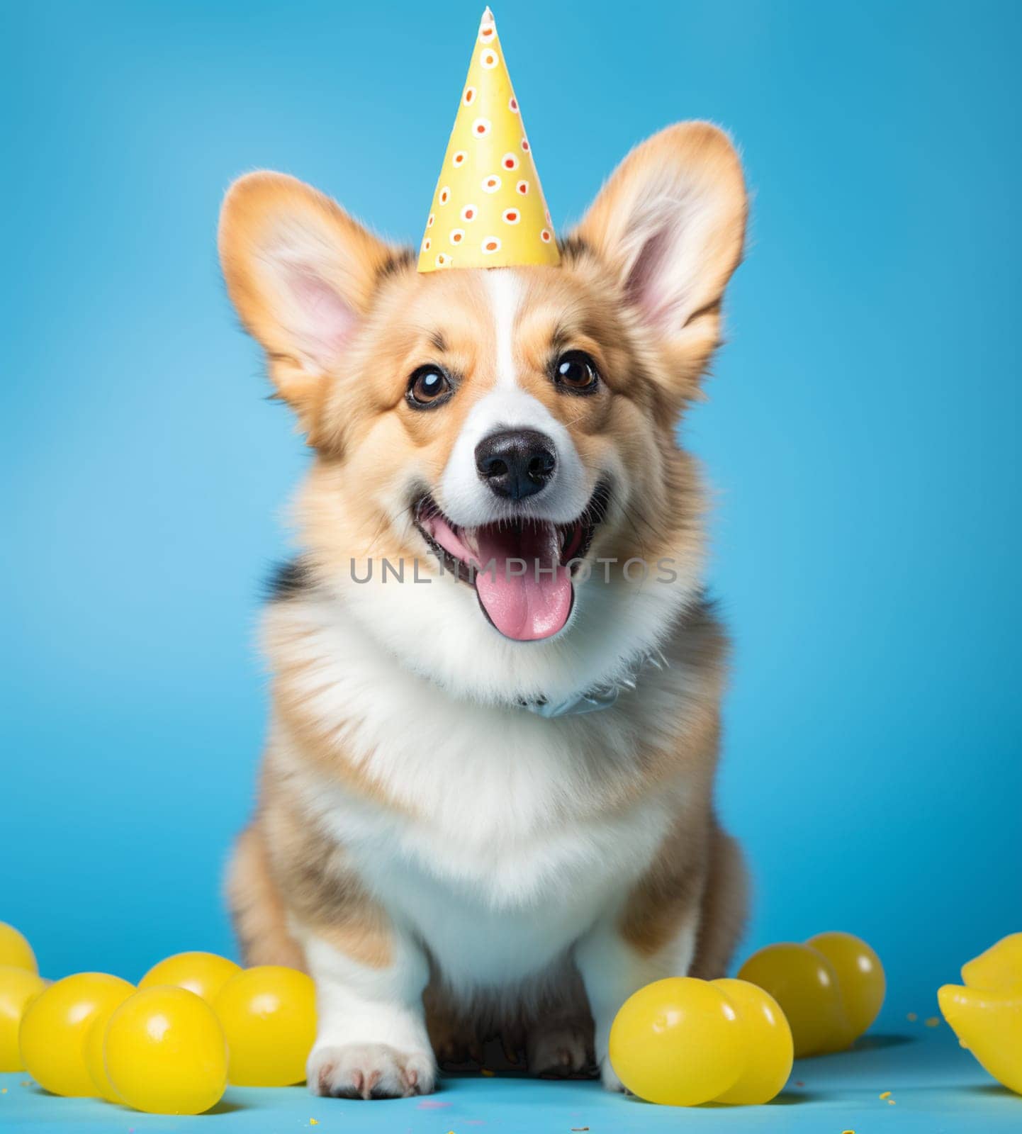 Dog in a Party Hat by Andelov13