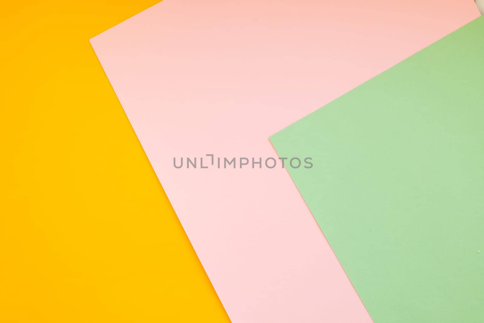 New Minimal Flat design. Colorful new Paper modern background. Bright colors for fresh and modern graphics. Abstract background with linear geometric composition for social network banner. three colors by YuliaYaspe1979