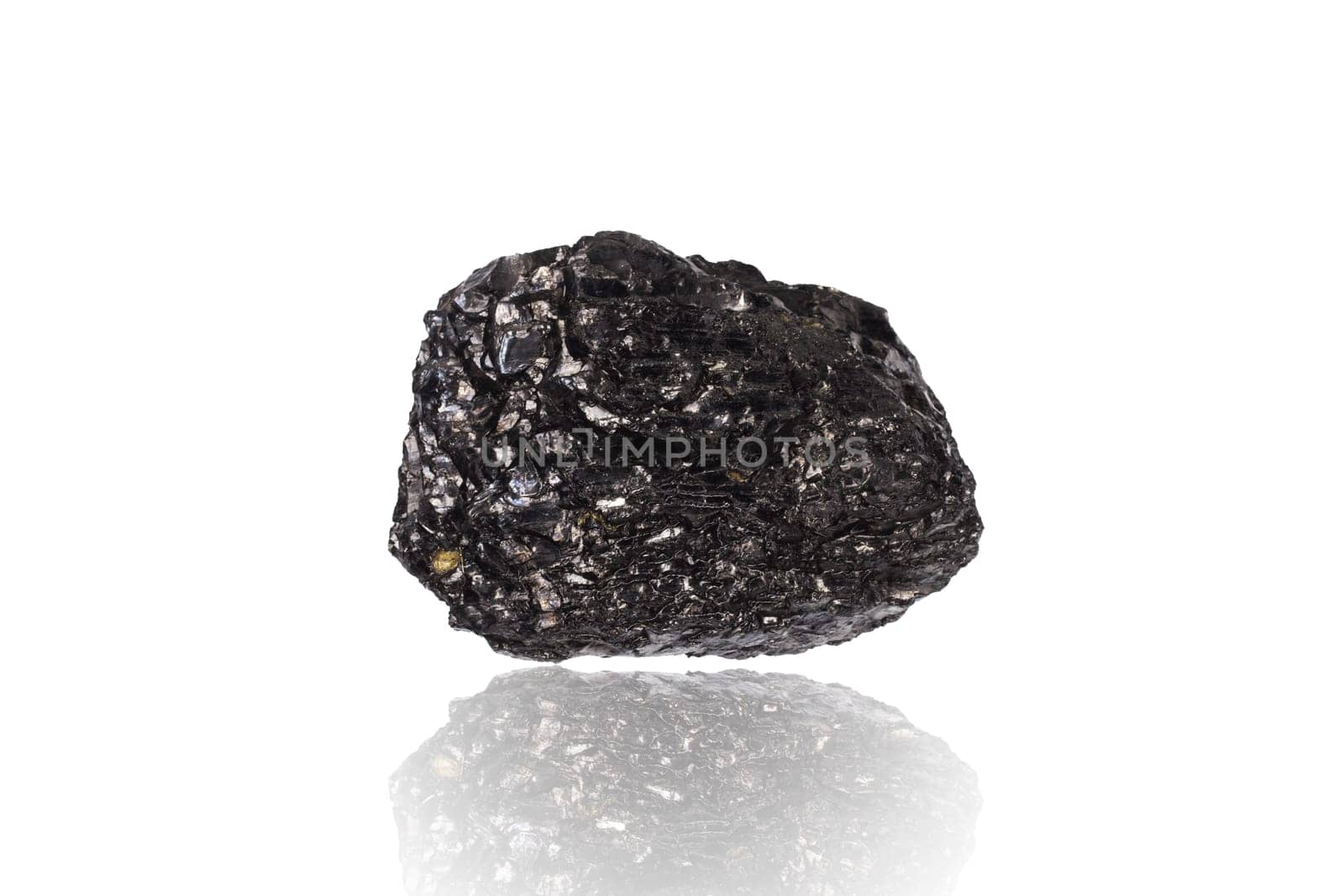 hard coal isolated on white, symbols