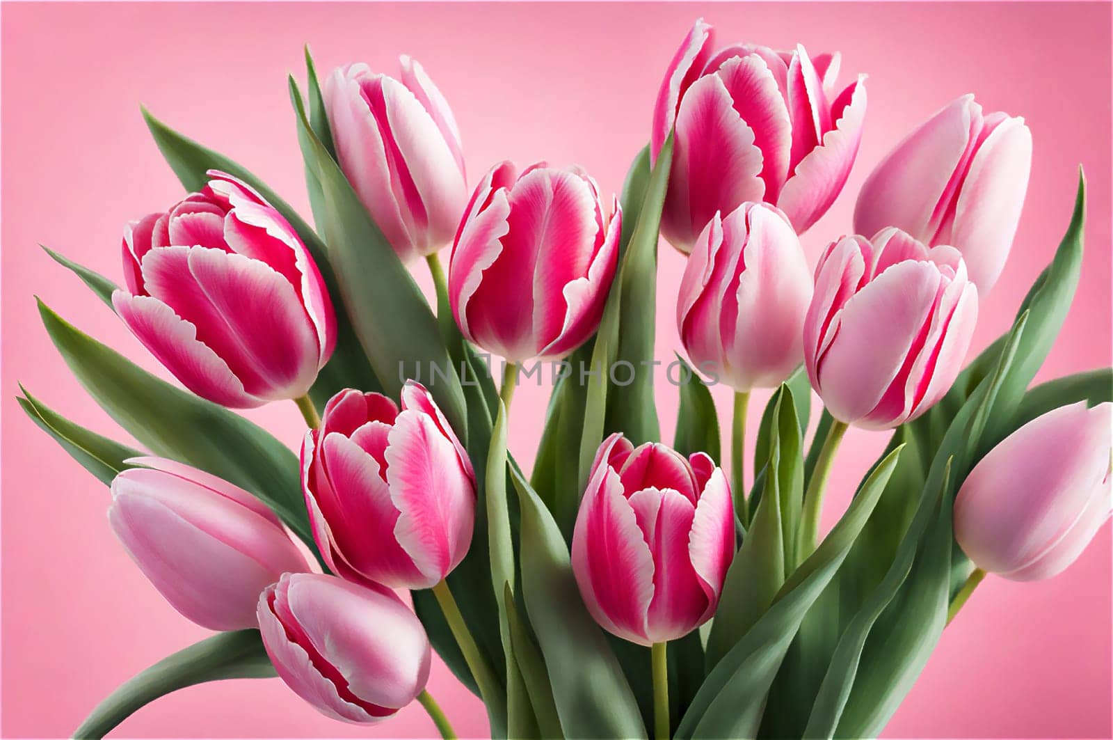 Spring nature background. Beautiful pink Tulips flowers in park. Gentle by EkaterinaPereslavtseva