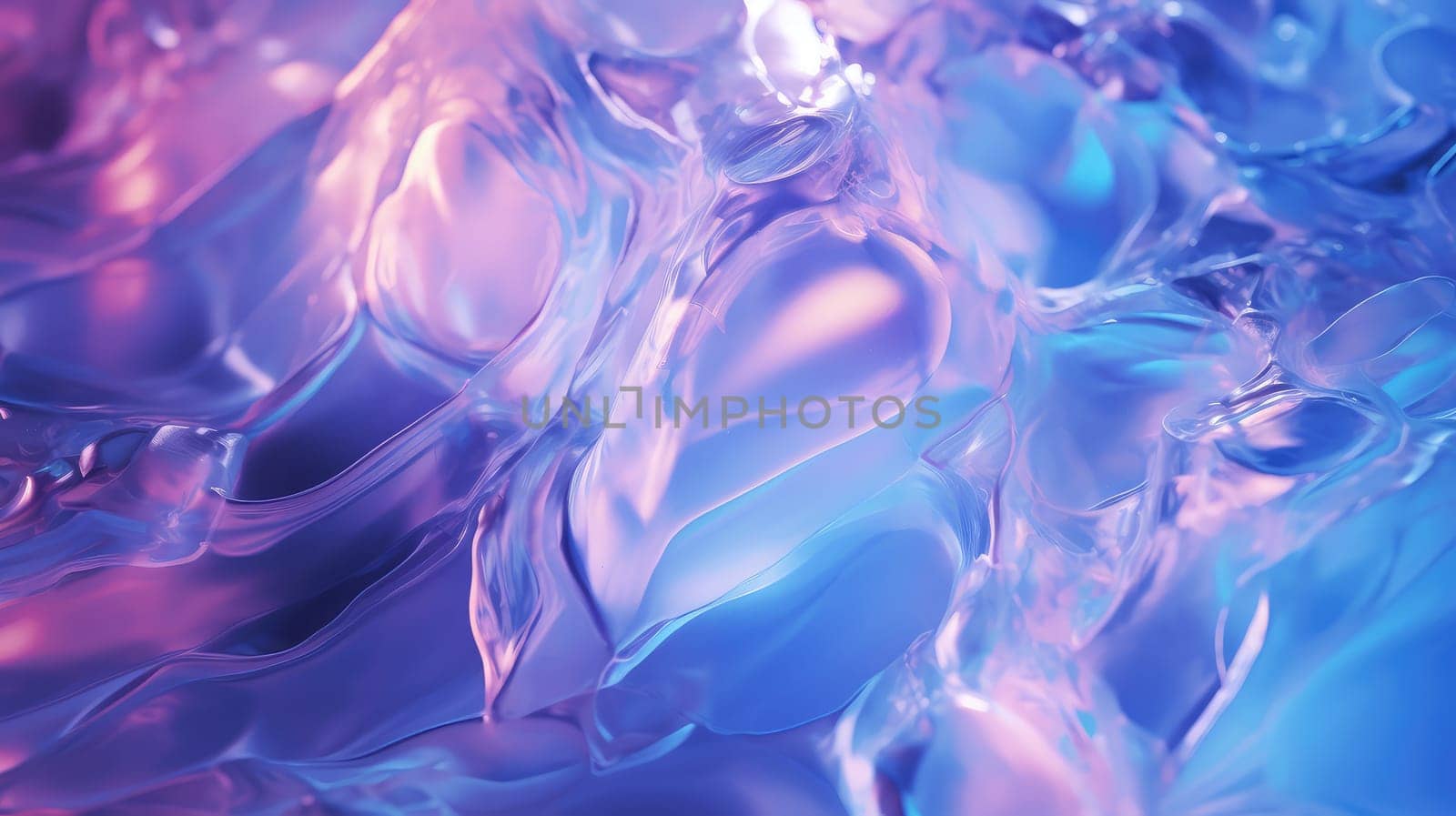 Ice and liquid background in neon colors by palinchak