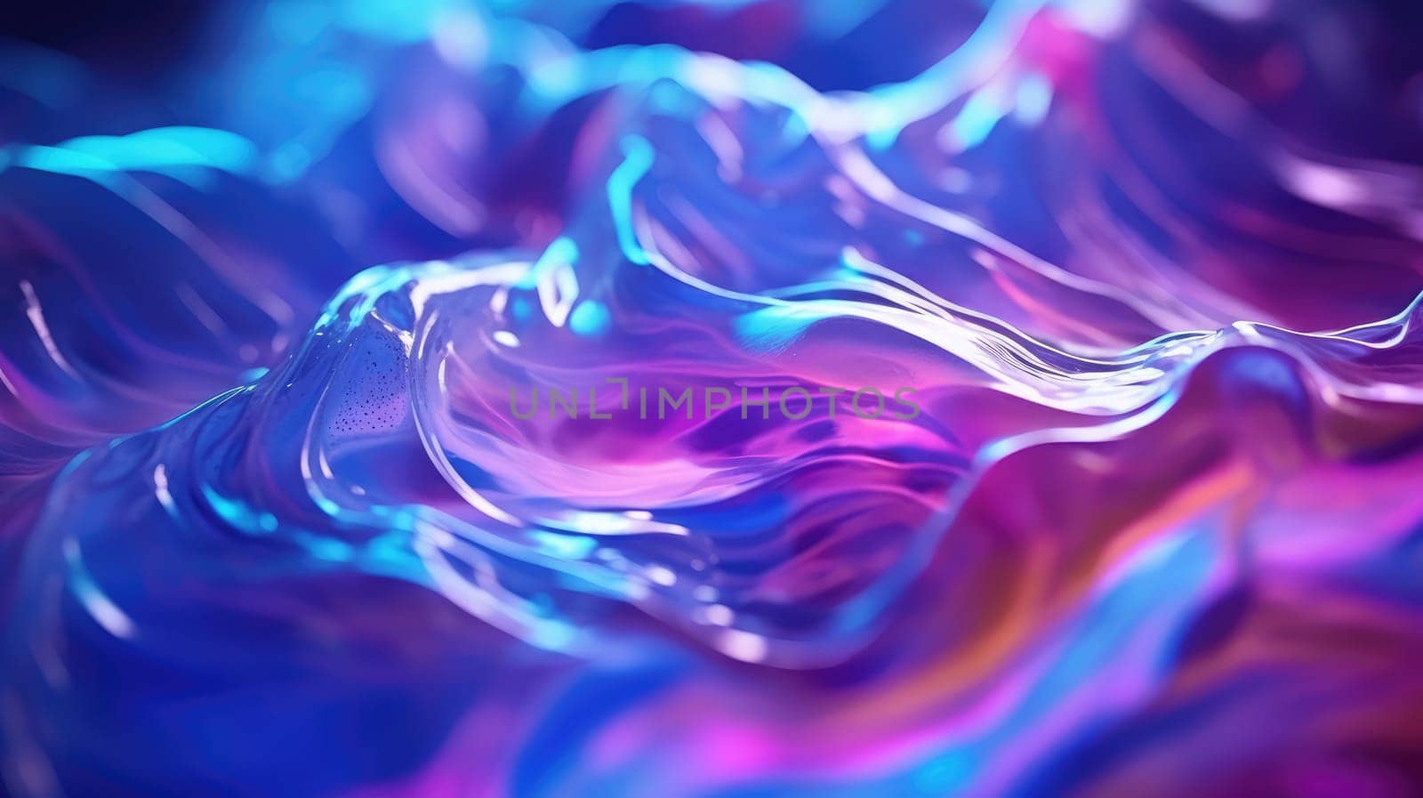 Ice and liquid background in neon colors by palinchak