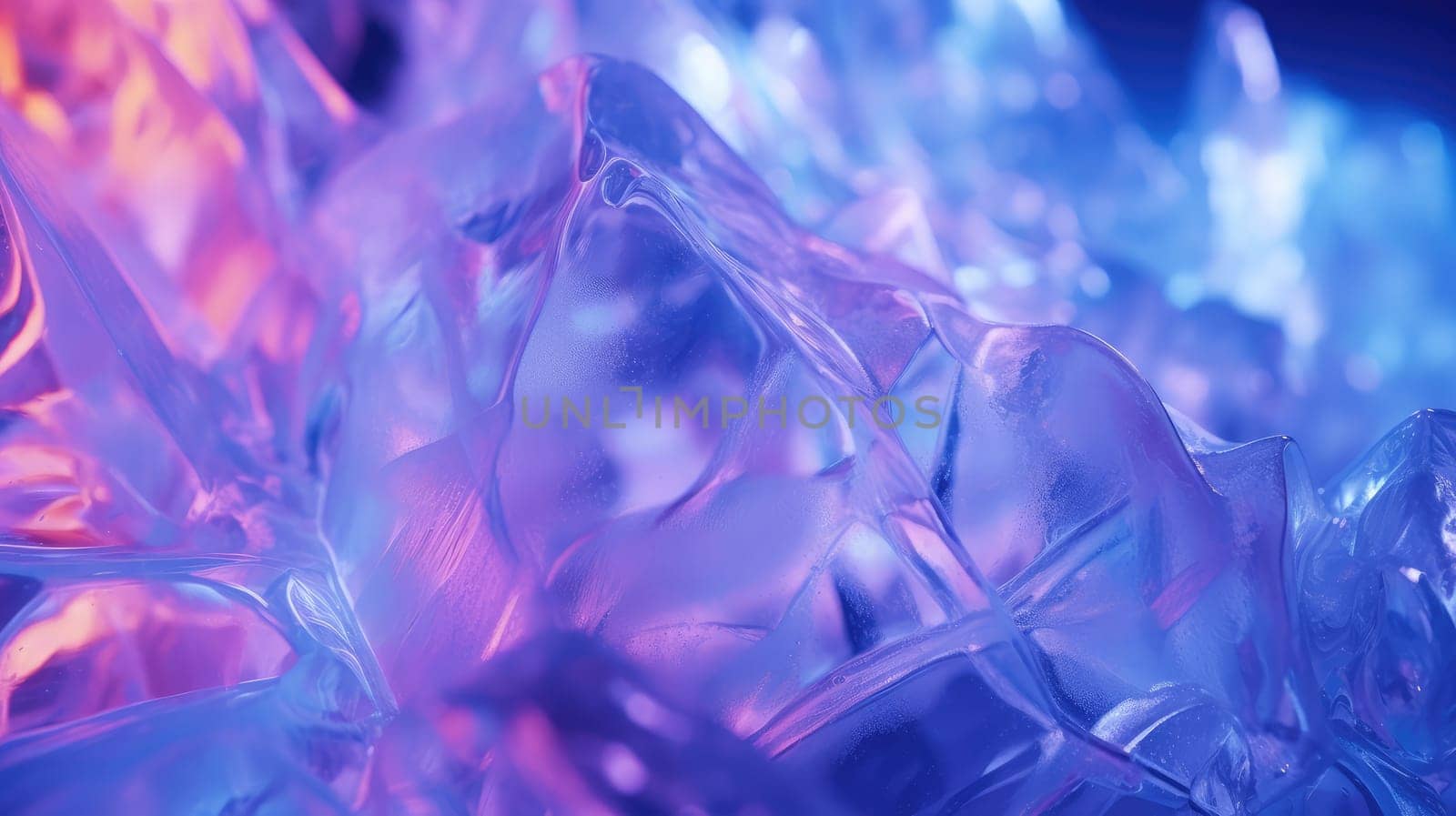 Ice and liquid background in neon colors by palinchak