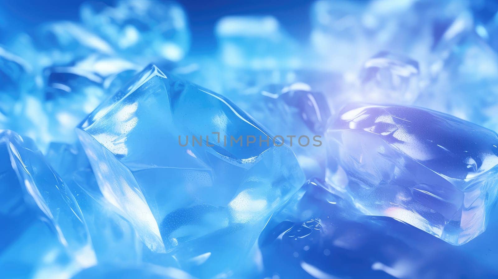 Ice and liquid background in neon colors by palinchak