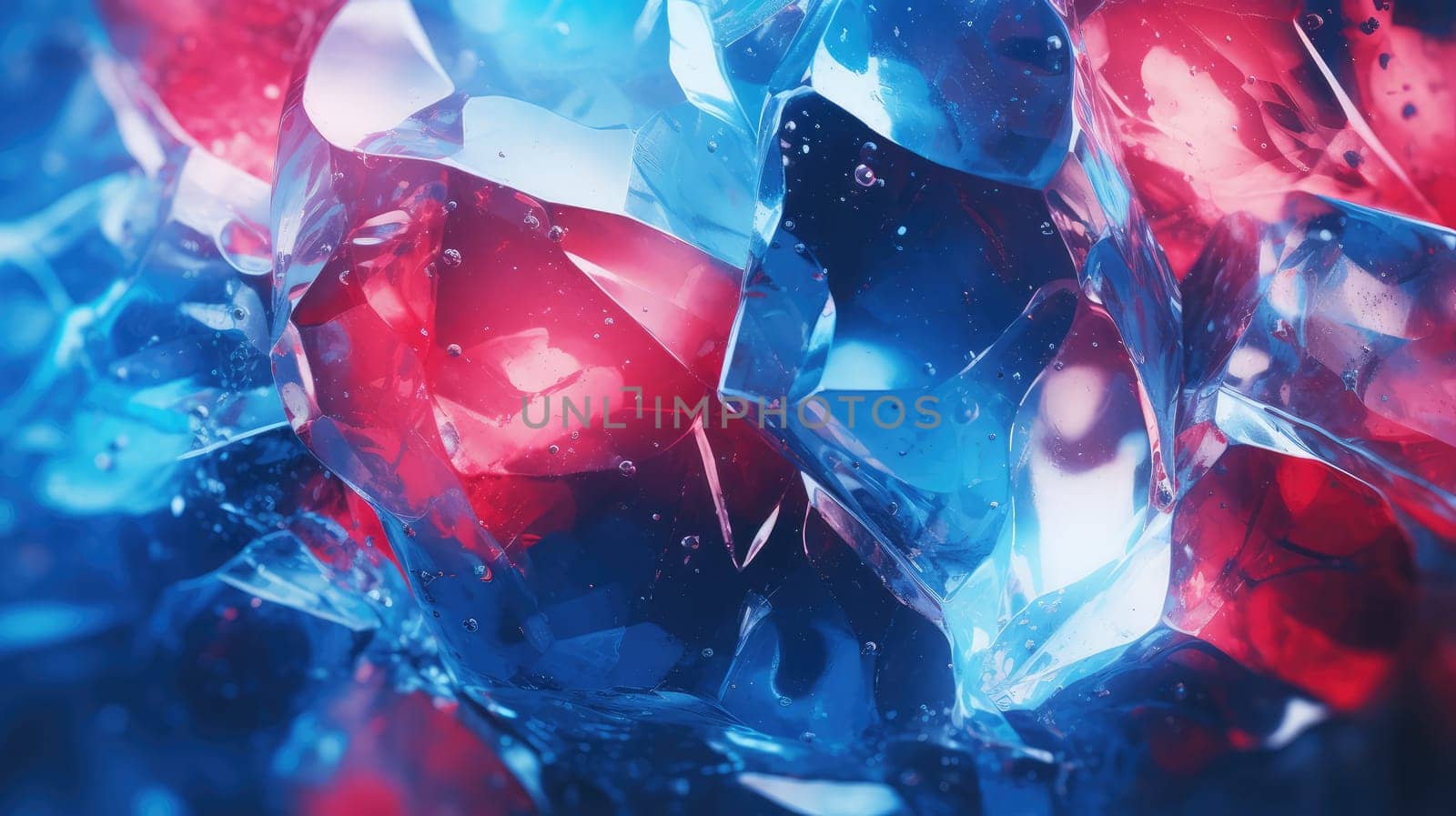 Ice and liquid background in neon colors by palinchak