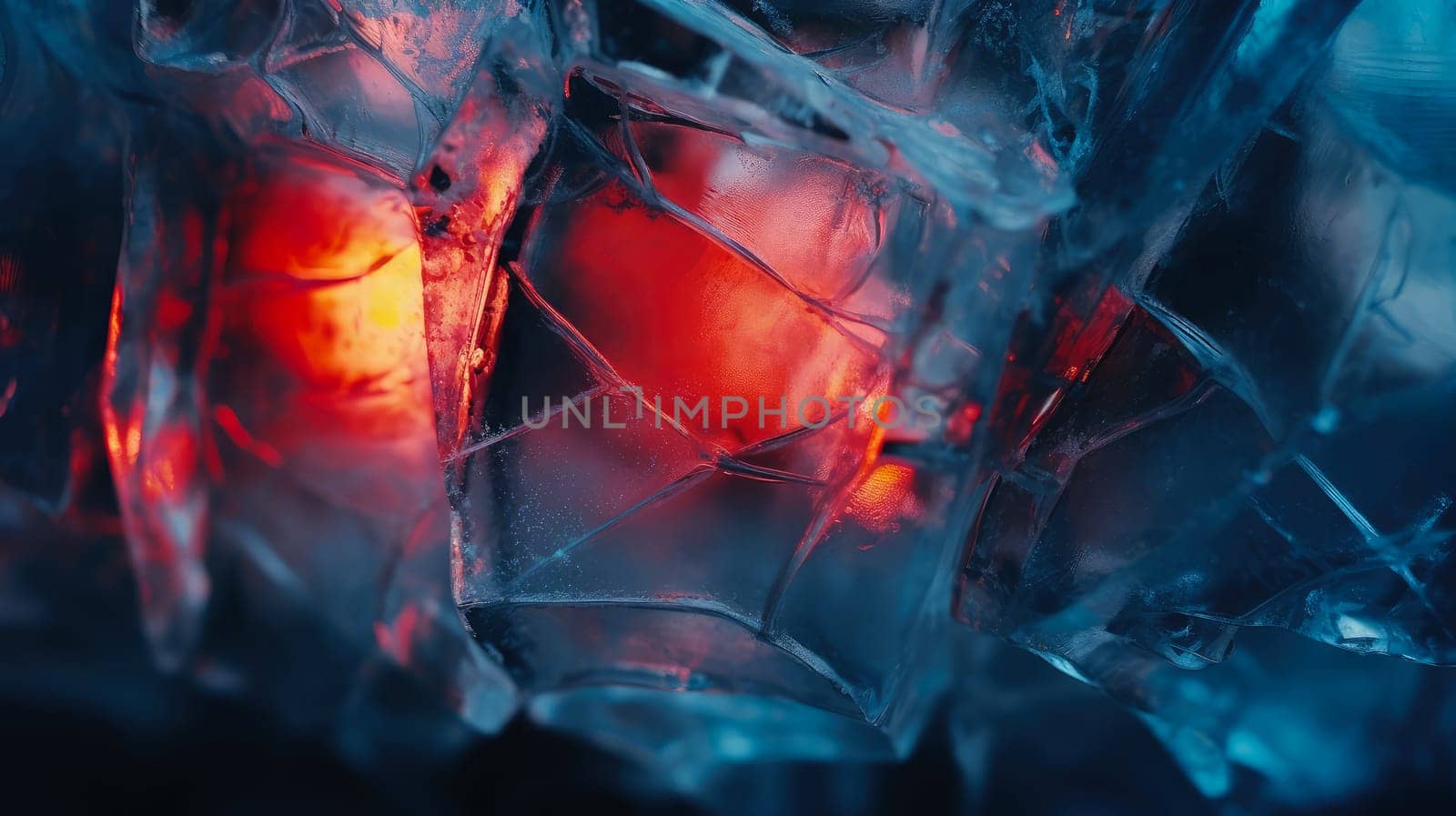 Ice and liquid background in neon colors by palinchak