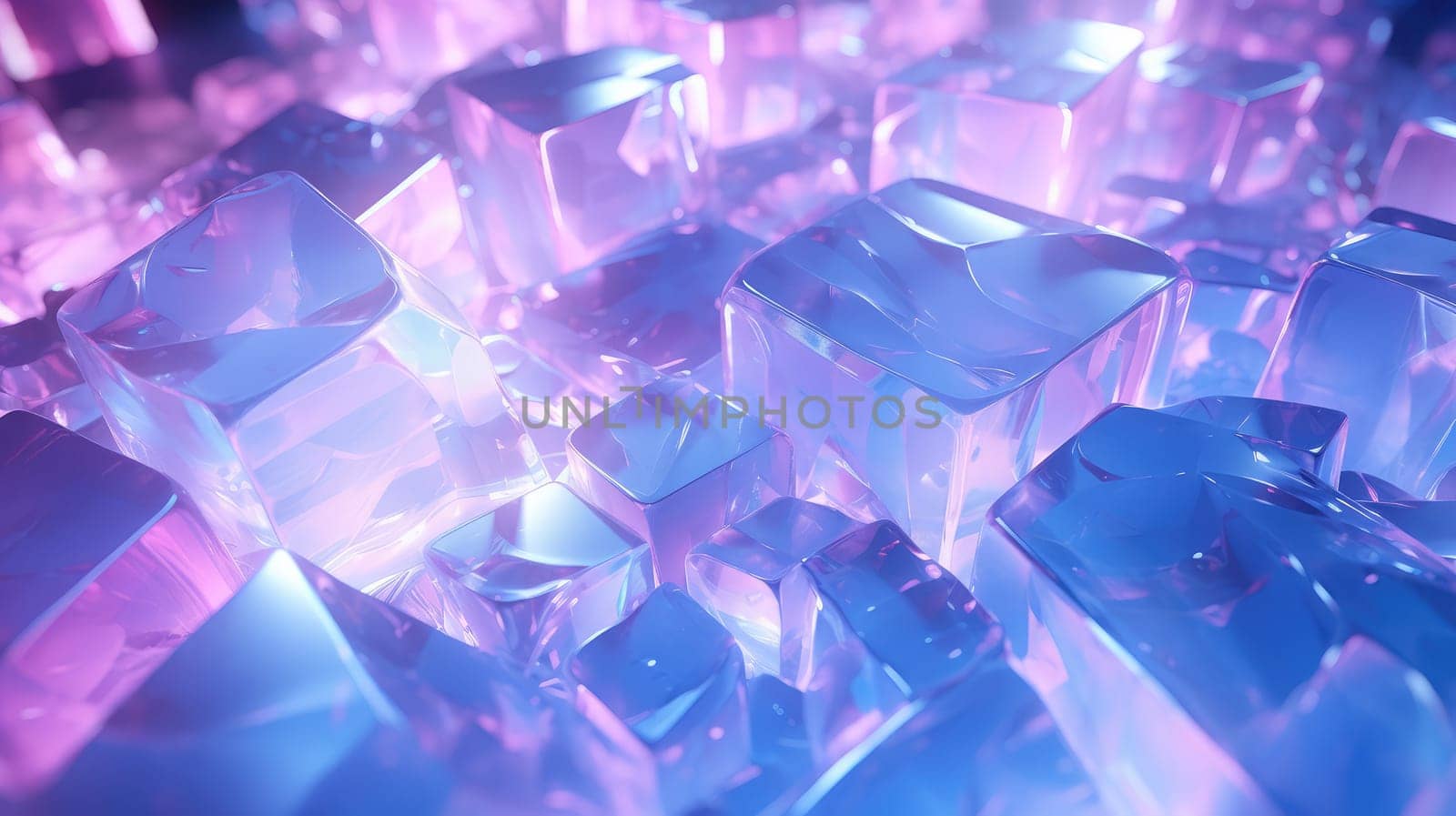 Ice and liquid background in neon colors by palinchak