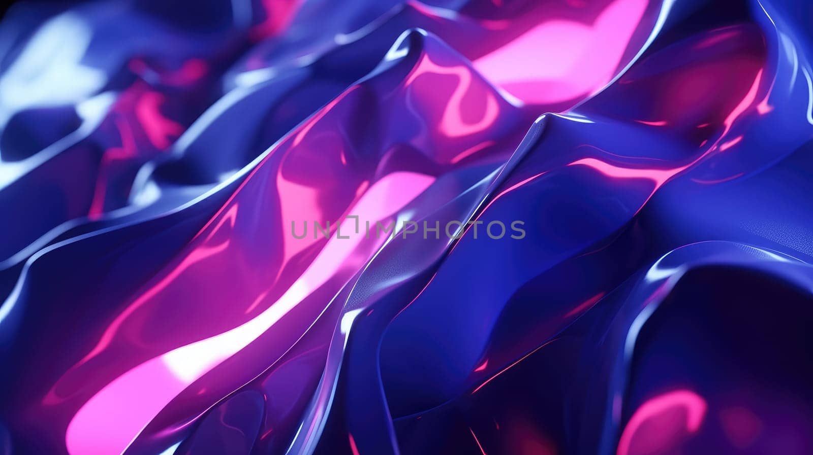 Abstract ice and liquid background in electric neon colors. 