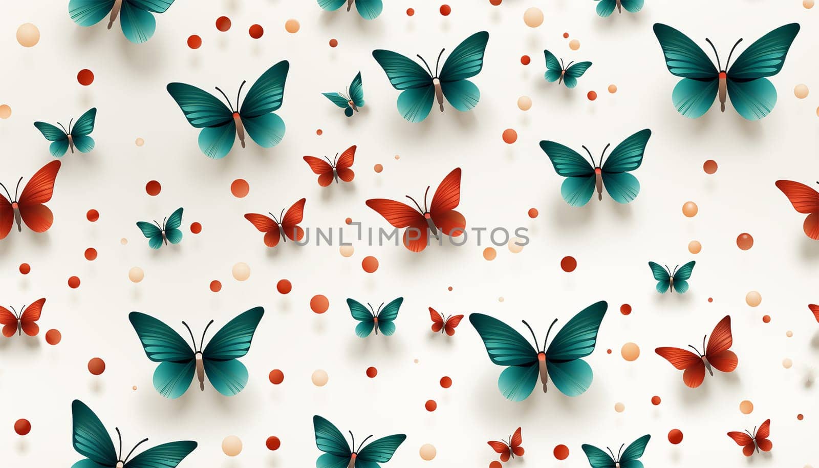 Seamless pattern illustration in trendy pop pastel art style. Soft pastel color y2k background print with cute sticker decoration. Includes butterfly, flower and love heart cartoon. Spring theme colorful