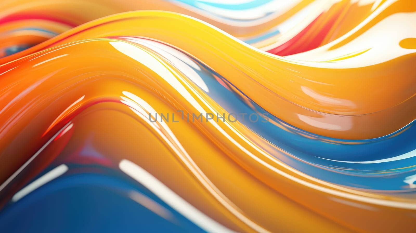 Abstract liquid background in electric neon colors. by palinchak