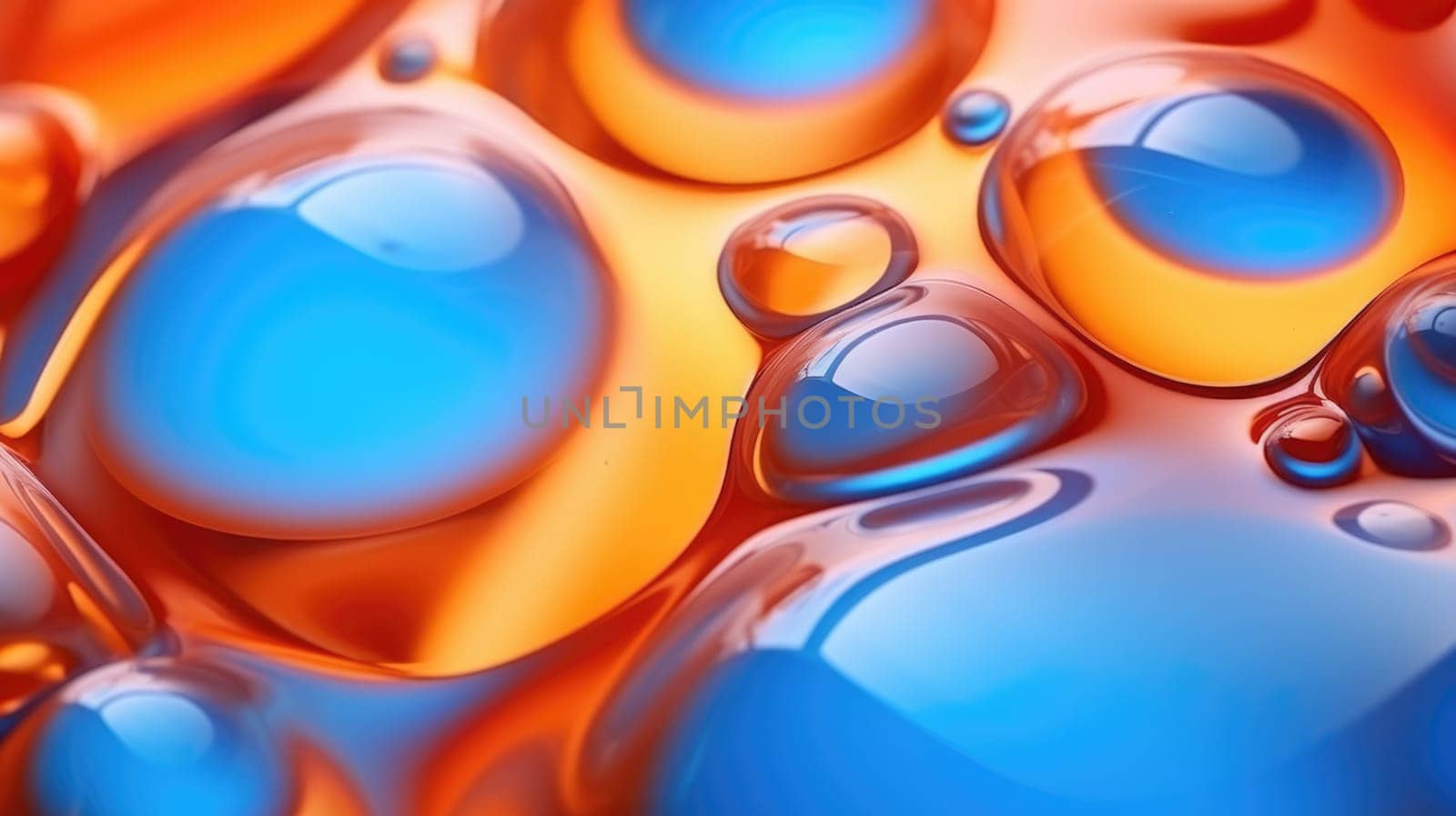 Abstract liquid background in electric neon colors. by palinchak