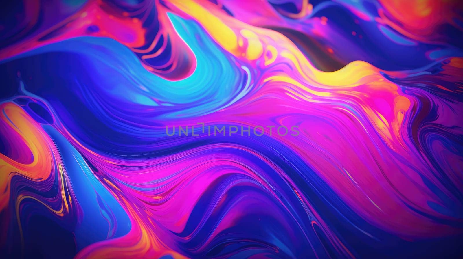 Abstract liquid background in electric neon colors. by palinchak