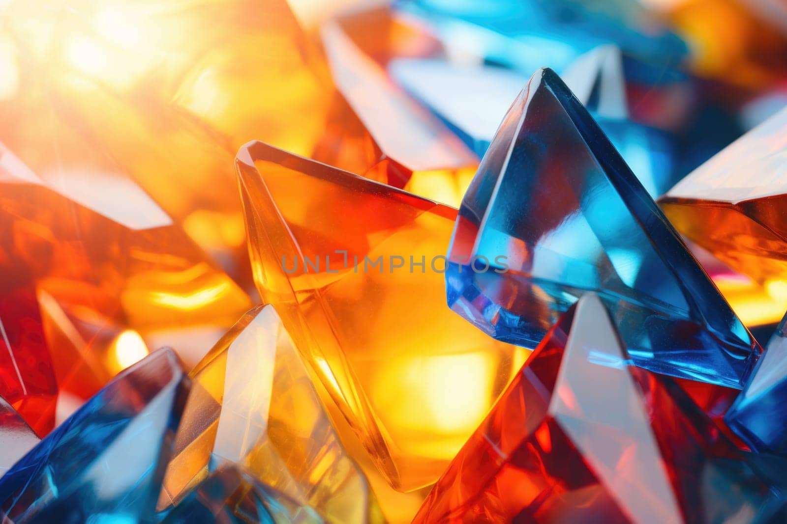 Abstract background with colourful glass surface. by palinchak