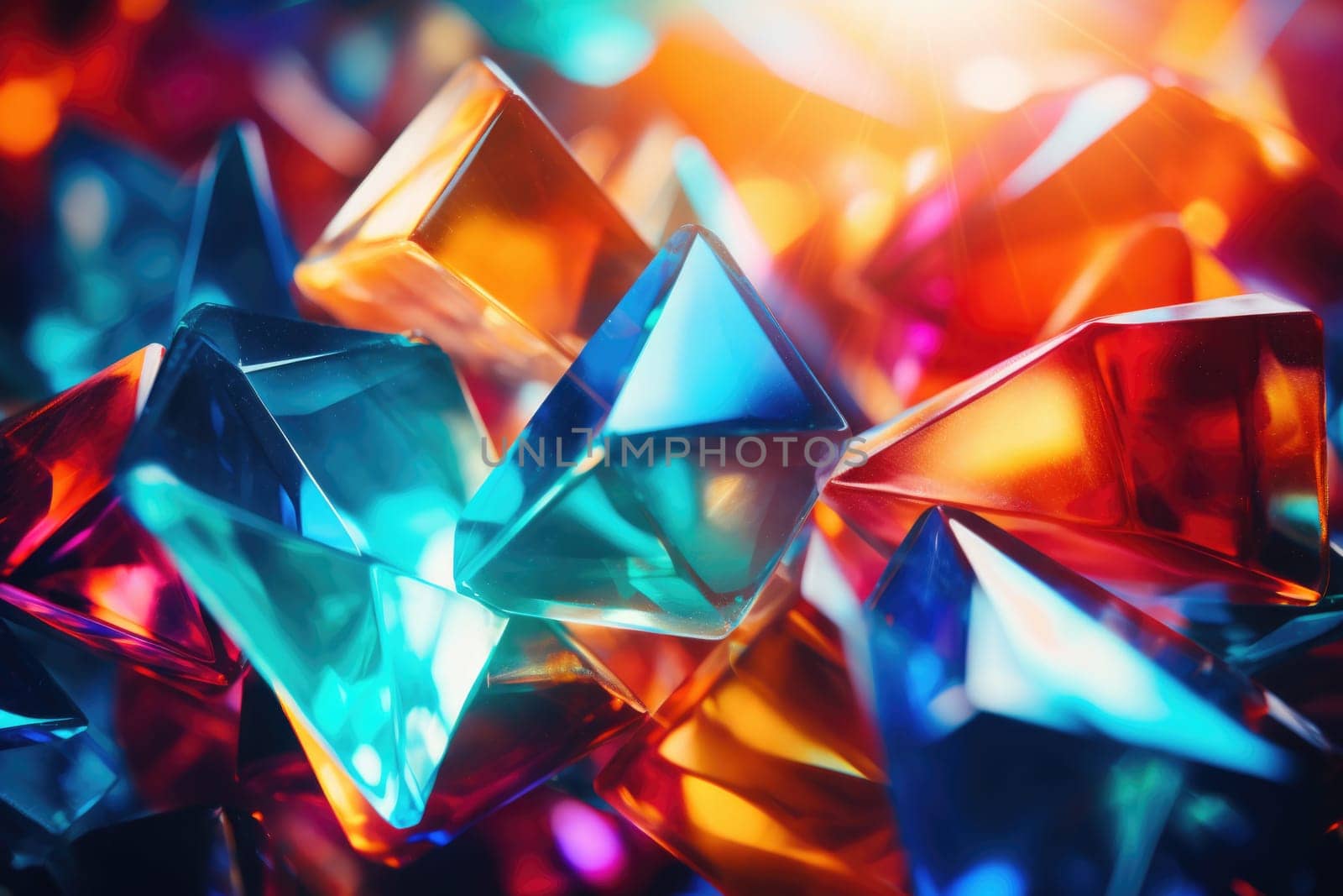 Abstract background with colourful glass surface. by palinchak