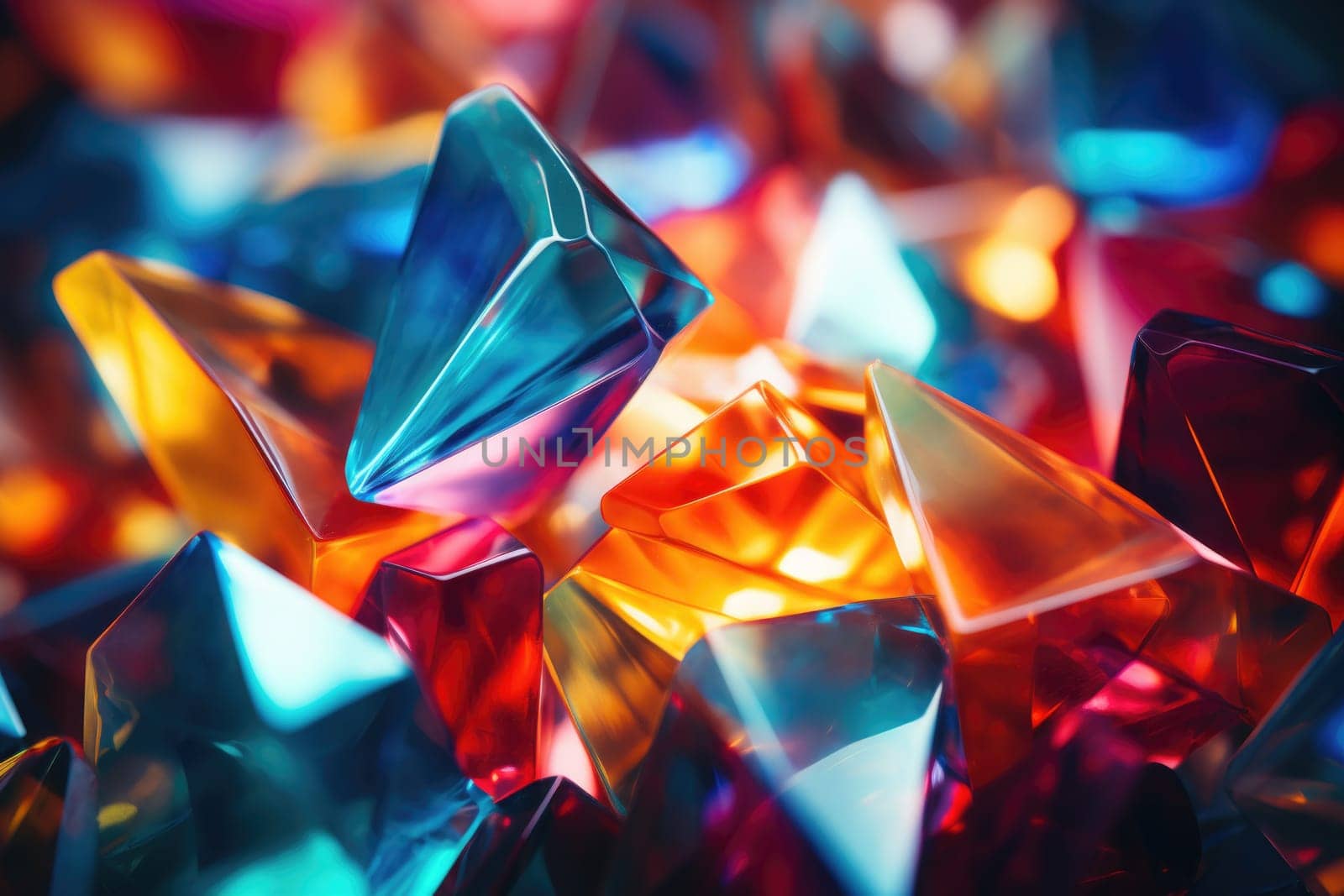 Abstract background with colourful glass surface. by palinchak