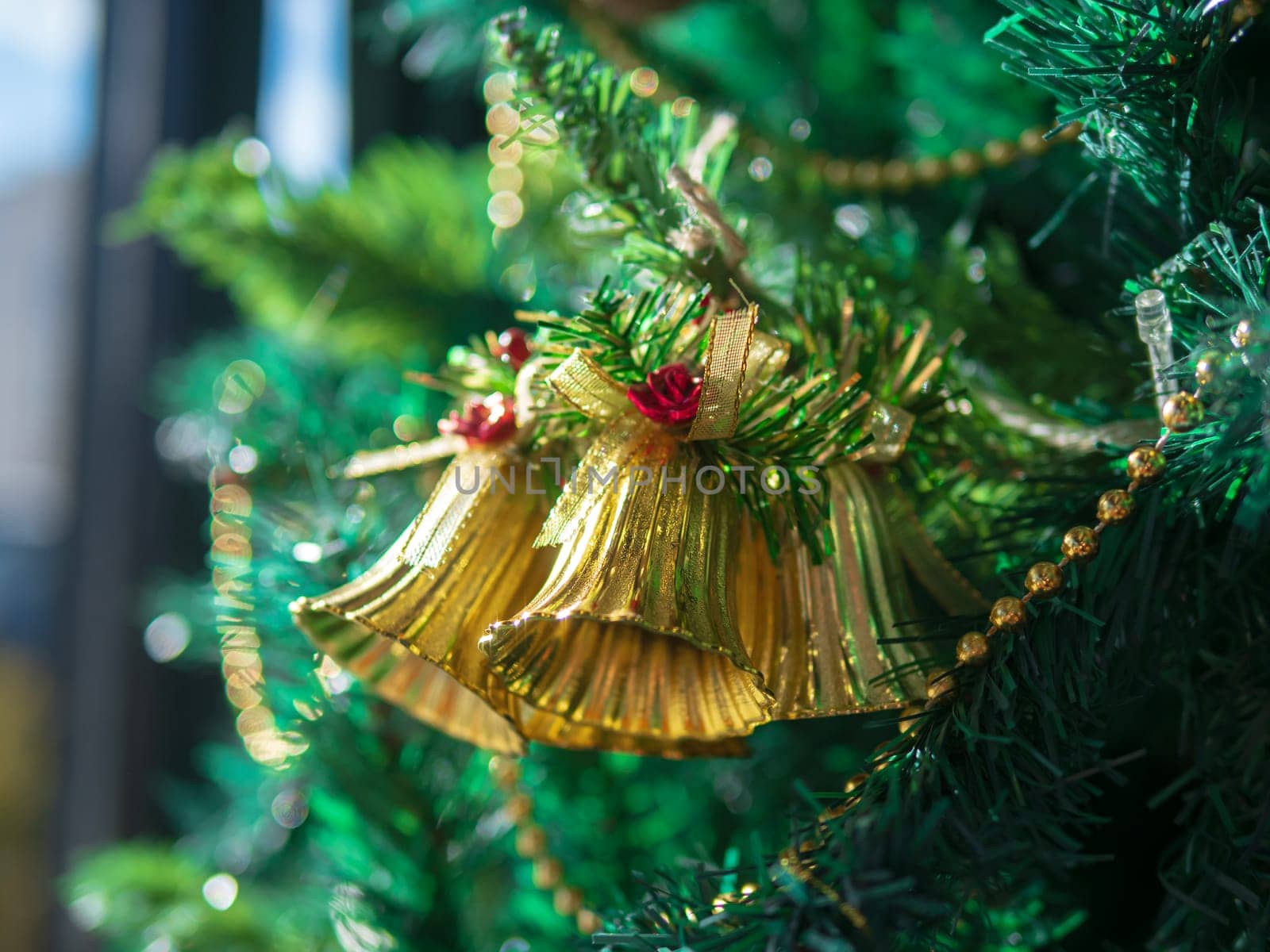 artificial christmas tree decoration. close up, shallow depth of field by jackreznor