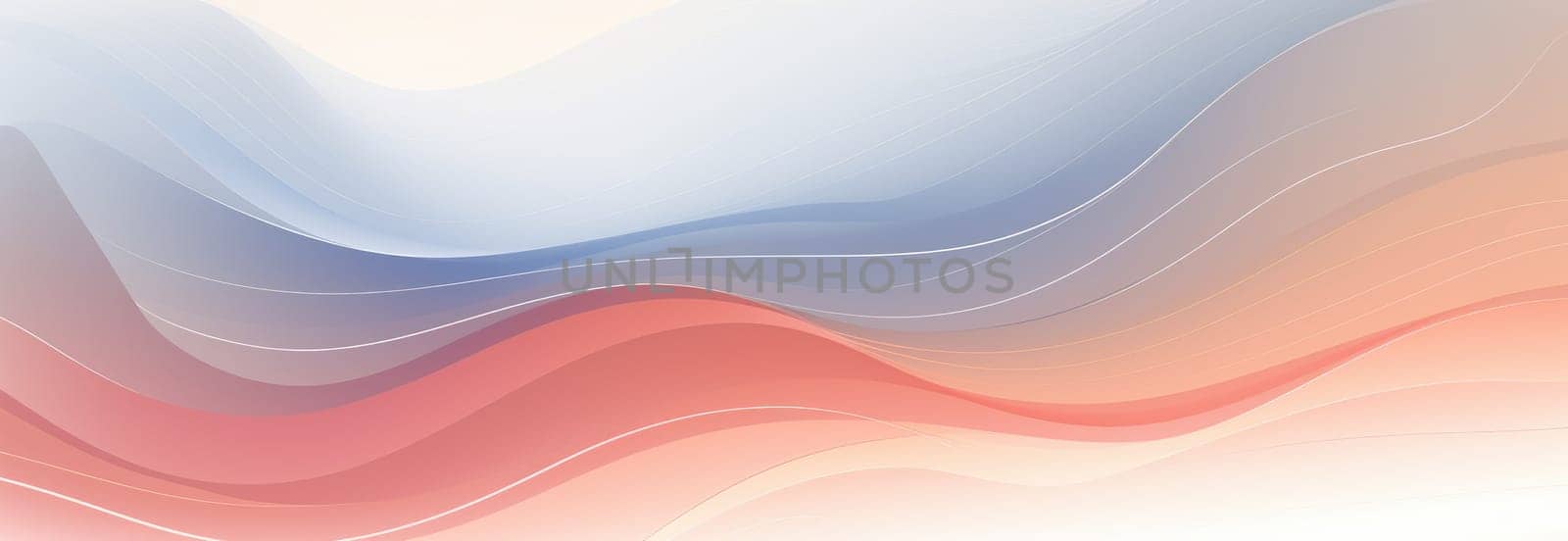 Abstract background with multicoloured wavy lines and shapes in delicate pastel shades