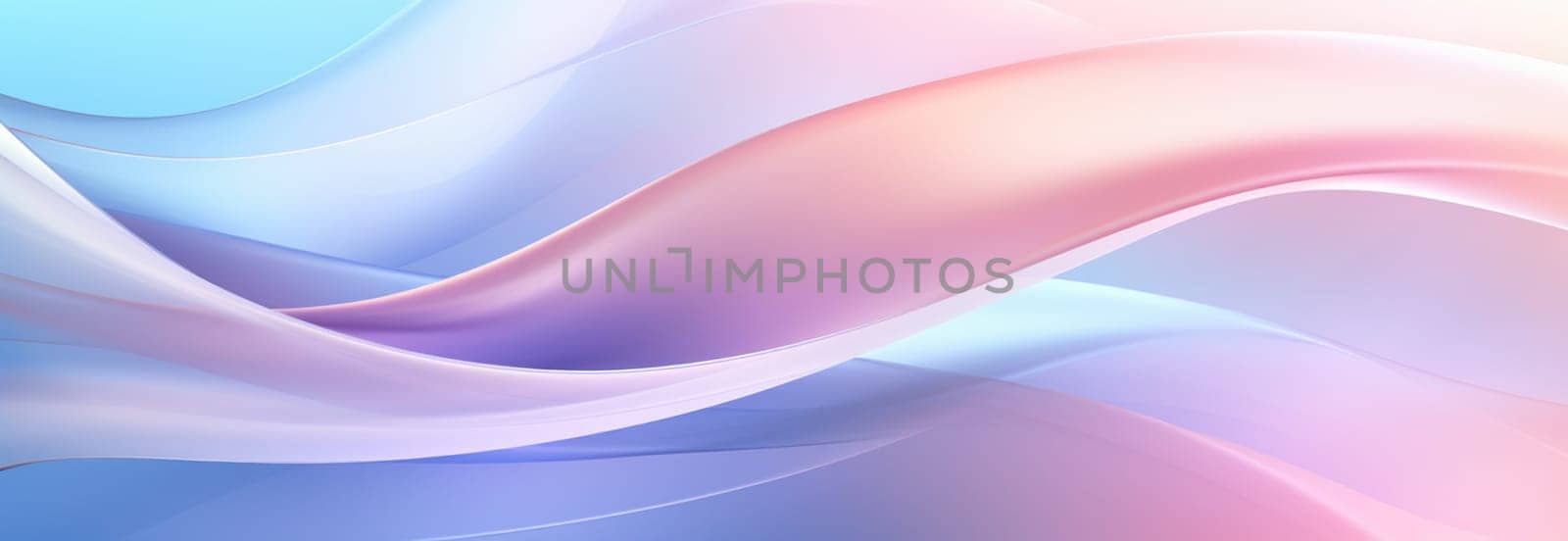 Abstract background with multicoloured wavy lines and shapes in delicate pastel shades